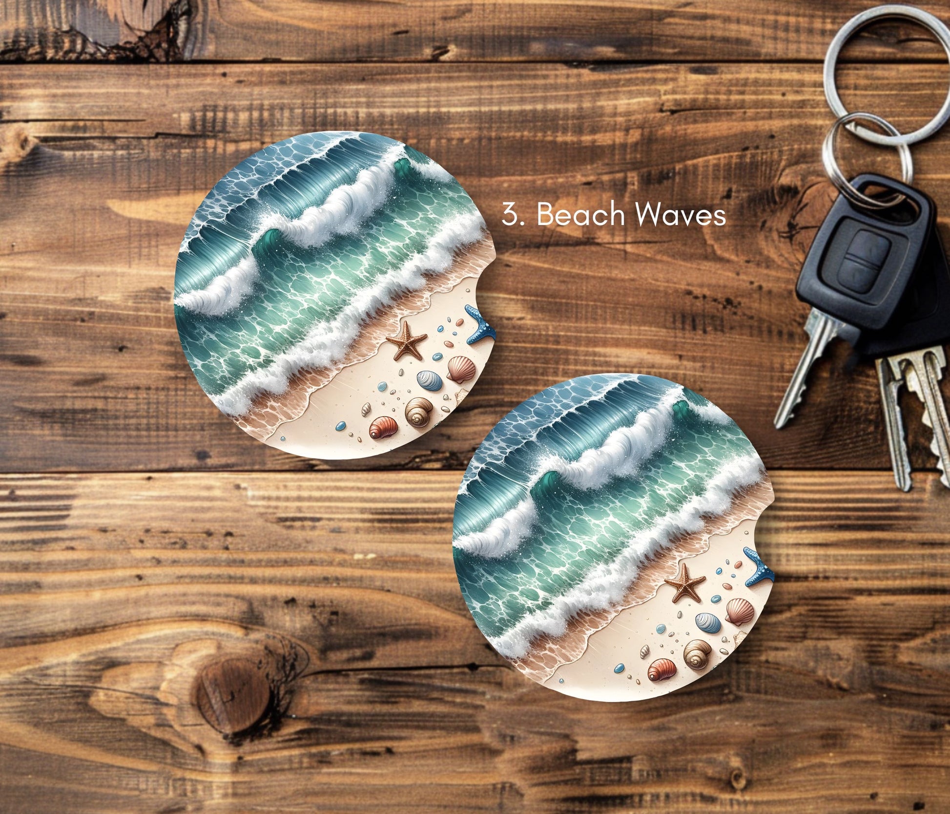 Beach Car Coasters 