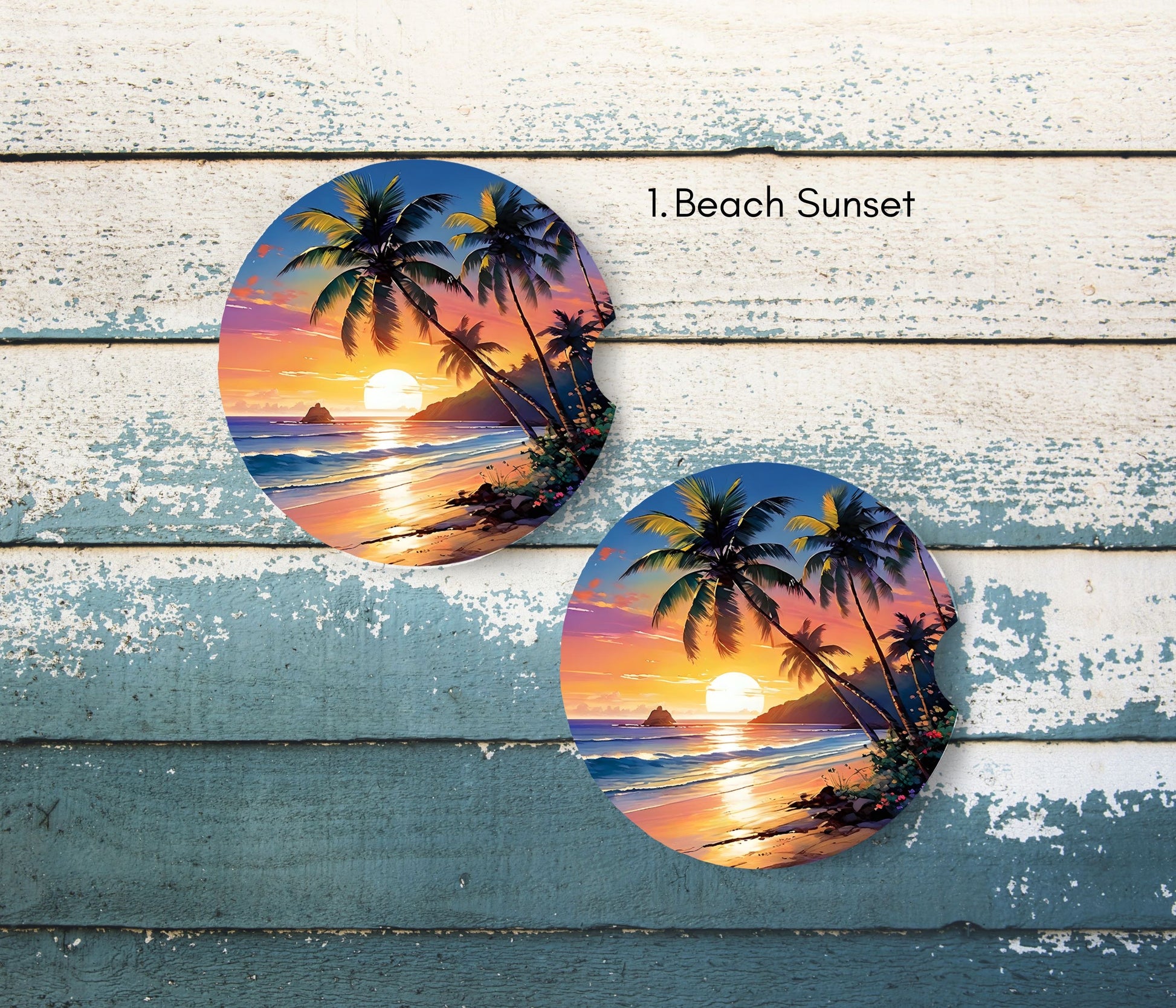 Beach Car Coasters 1