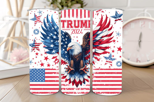 Trump Eagle Tumbler Becca’s Banging Designs 